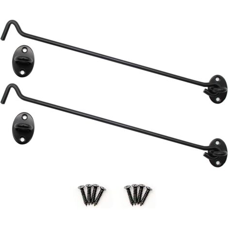 piezas de regalo de accesorio de pestillo de puerta de acero inoxidable con gancho y tornillos de montaje (pestillo de puerta de acero inoxidable con gancho y tornillos de montaje)