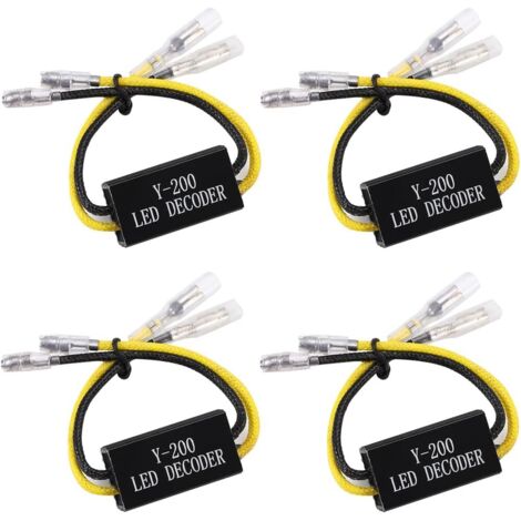 piezas de resistencia de potencia LED de 12 V para motocicleta, resistencia de carga, decodificador de señal de giro, controlador de corrección para motocicleta y scooter