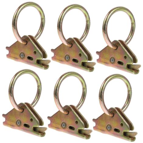 piezas de rieles de camión con junta tórica, anclajes de amarre para remolque, anclaje para caja de camión, amarres para remolque RV, ganchos de acero