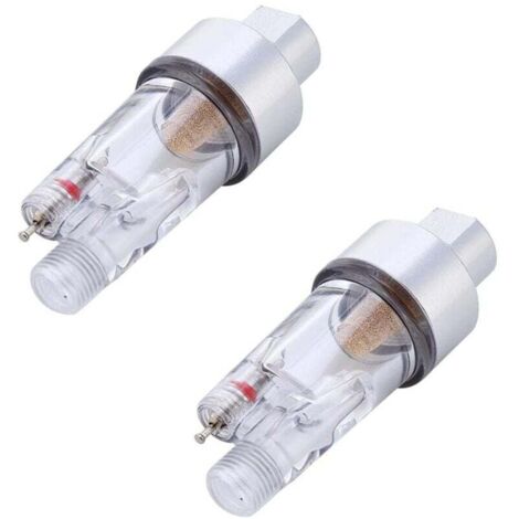 piezas de trampa de agua para aerógrafo, mini filtro de aire en línea, conexión de manguera de 1/8 de pulgada, humedad para pistola de aerógrafo
