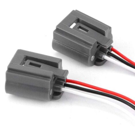 piezas H13, 2 piezas H13 9008, conector adaptador de arnés de cables hembra para luz LED de cerámica resistente al calor.