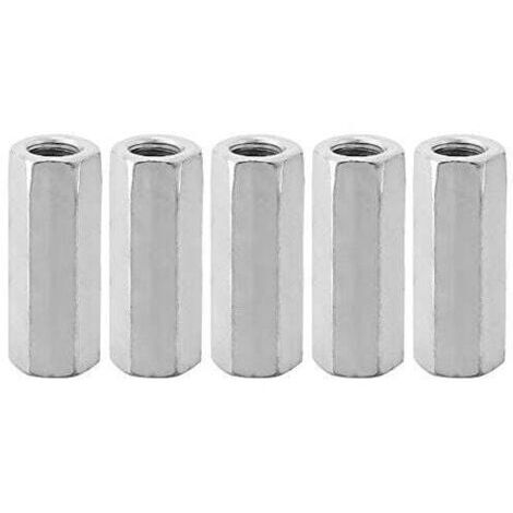 piezas M12 zinc alargado tornillo tuerca hexagonal rosca biela junta de tapa tuerca (M12 50 lado opuesto 15)