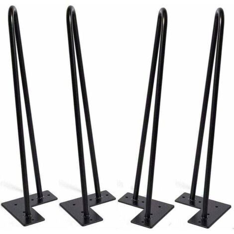 piezas patas de mesa de horquilla, sólidas de 2 alambres, longitud 30 cm
