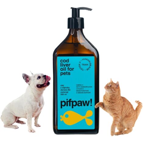 Pifpaw Lebertran für Tiere, Lebensmittelqualität – 500 ml