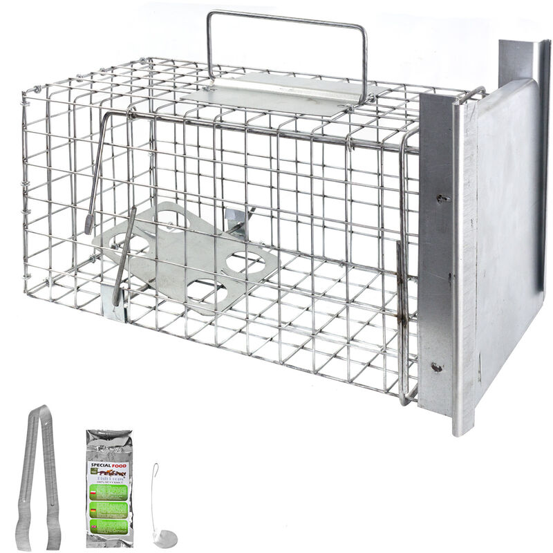 Petigi - Piège à Animaux Humaine Animal Vivant Piège Cage 35 x 17 x 17 cm Chat Fouine Martre