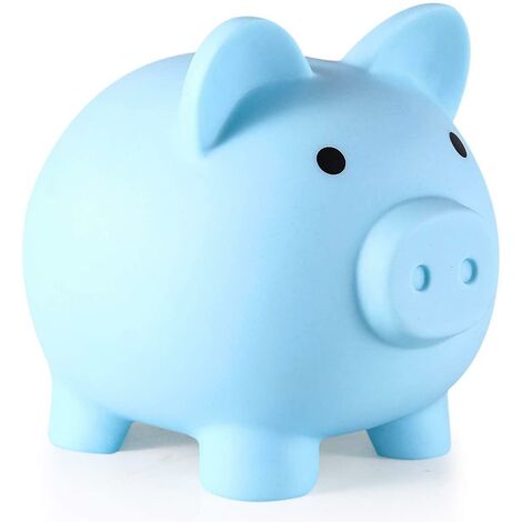 UK Large Piggy Bank Saving Coins Money Box Gift Plastic Pig Children Kids Toy 