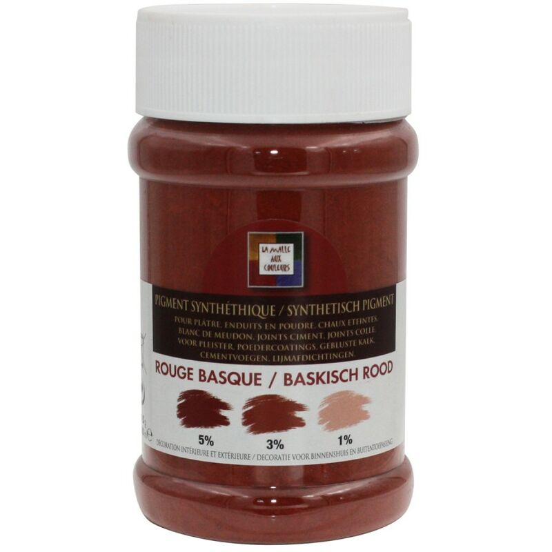 Pigmento in polvere Malle nei colori rosso basco 250 ml Centrale Brico