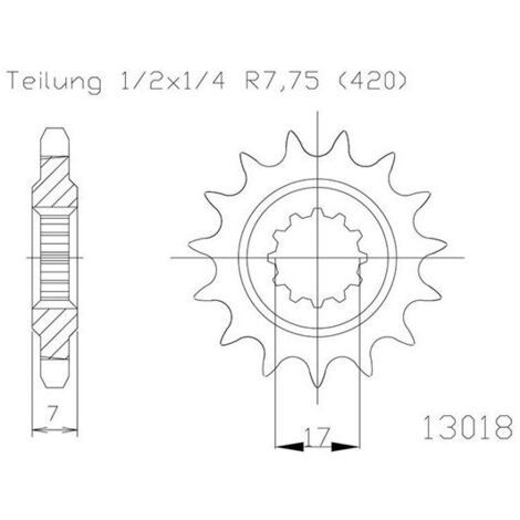 Pignon 420 - 11 Dents - Similaire JTF1120