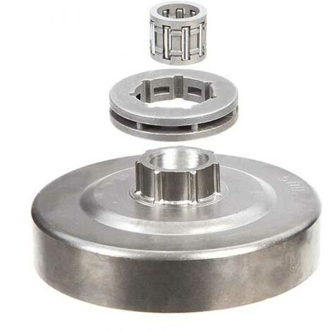 Pignon à bague pour tronçonneuse Alpina .325". 7 dents. Hauteur cloche 9,4 mm