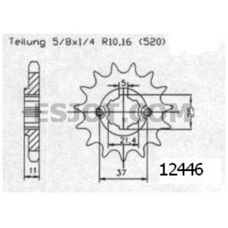 Pignon Aeon - 520 - 17 Dents - Made in Germany