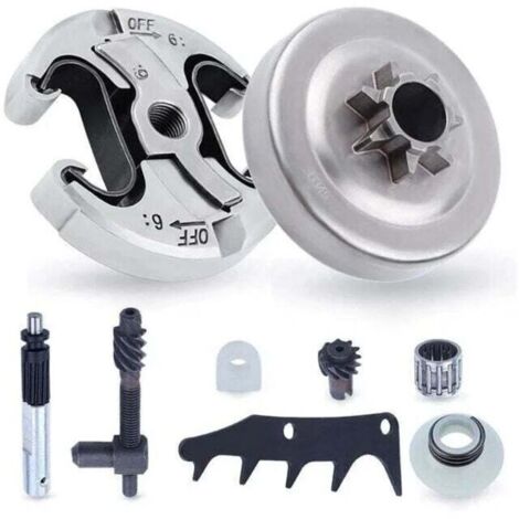 Pignon de chaîne .325' 7 dents – Embrayage et roulement pour tronçonneuse Husqvarna 340 345 450 – Kit de pièces de rechange 8 en 1