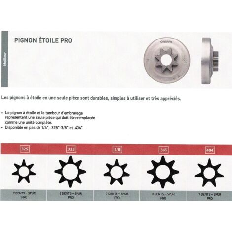 Pignon de chaîne Power mate Stihl MS390
