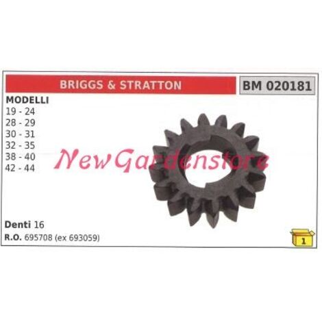 Pignon de moteur de démarrage BRIGGS&STRATTON modèles 19 24 28 29 30 31 32 35 020181