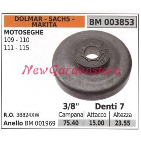 Pignon de moteur de scie à chaîne DOLMAR 109 110 111 115 3/8' dents 7 003853