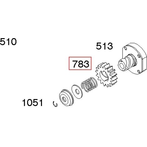 Pignon de moteur de tondeuse à gazon BRIGGS & STRATTON d'origine 692353