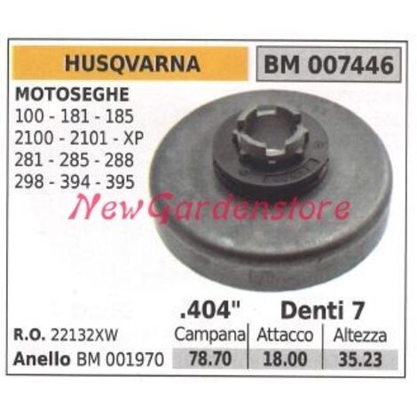 Pignon de moteur de tronçonneuse HUSQVARNA 100 181 185 2100 2101 XP .404' dents 7 007664