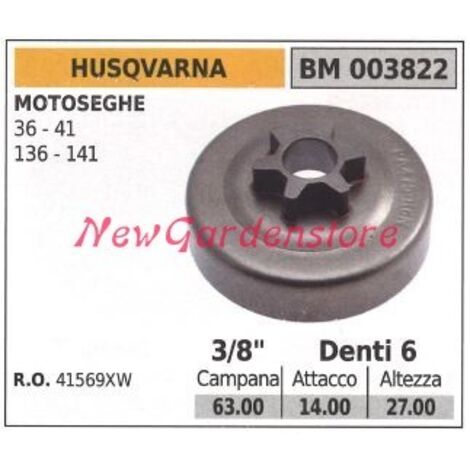 Pignon de moteur de tronçonneuse HUSQVARNA 36 41 136 141 3/8' dents 6 003822