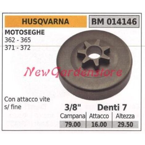 Pignon de moteur de tronçonneuse HUSQVARNA 362 365 371 372 3/8' dents 7 014146