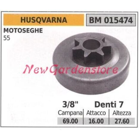 Pignon de moteur de tronçonneuse HUSQVARNA 55 3/8 dents 7 015474
