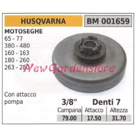 Pignon de moteur de tronçonneuse HUSQVARNA 65 77 160 163 180 260 3/8' dents 7 001659