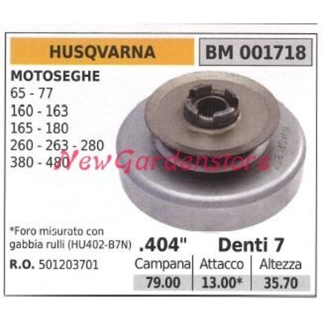 Pignon de moteur de tronçonneuse HUSQVARNA 65 77 160 163 180 260 .404' dents 7 001718