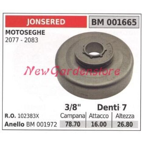 Pignon de moteur de tronçonneuse JONSERED 2077 2083 3/8' dents 7 001665