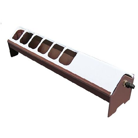 Pignon de sol en plastique GYC pour la volaille avec admission d'eau, 50 cm x 12 cm x 12,5 cm h