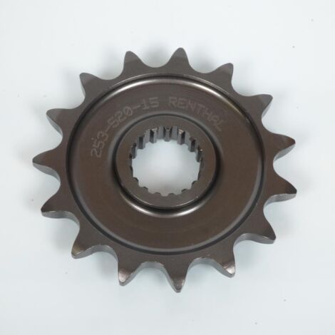 Pignon de sortie de boite Renthal 15 dts P520 pour moto Honda 250