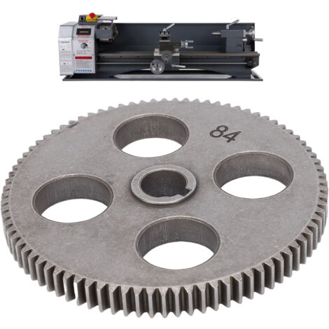 Pignon de tour compatible avec les mini-machines de découpe de métaux MX-210 et WM-210 (8x16, 220x400, 220x600, 220x750) - Remplacement T84 série 210 (84 dents)