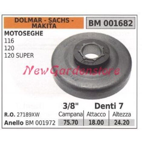 Pignon DOLMAR moteur tronçonneuse 116 120 SUPER .3/8' dents 7 001682