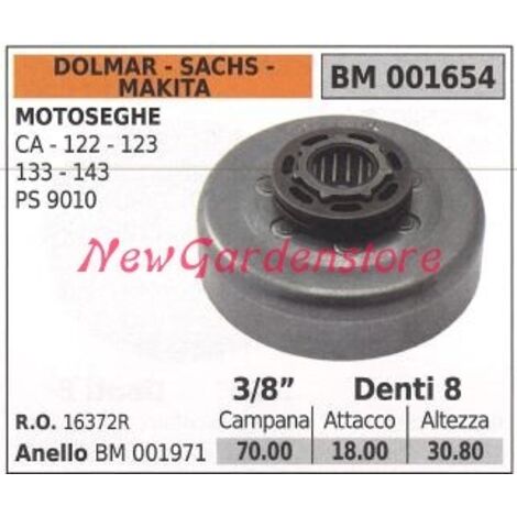 Pignon DOLMAR moteur tronçonneuse CA 122 123 133 143 3/8' dents 8 001654