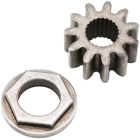 Pignon et bague d'arbre de direction pour MTD 741-0656 (Accessoires de direction pour tondeuse à gazon MTD - Engrenage métallique - 20 jeux)