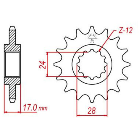 Pignon Honda - 525 - 15 Dents - Similaire JTF1371 - Made in Germany