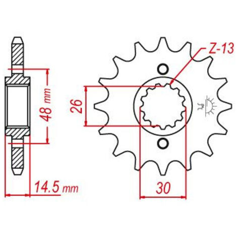 Pignon Honda - 530 - 18 Dents - Similaire JTF339 - Made in Germany