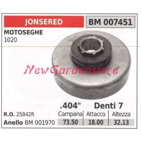 Pignon JONSERED pour moteur de tronçonneuse 1020 .404' dents 7 007451