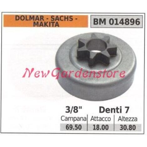 Pignon moteur tronçonneuse Dolmar 3/8' dents 7 014896