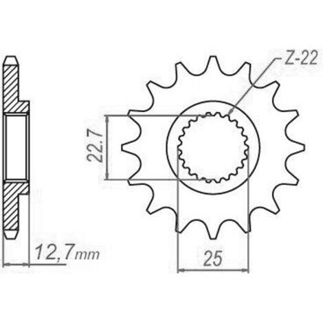 Pignon Polaris - 520 - 13 Dents - Similaire JTF3221 - Made in Germany
