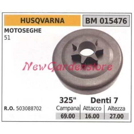 Pignon pour moteur de tronçonneuse HUSQVARNA 51 015476