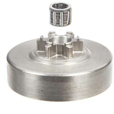 Pignon pour tronçonneuse Solo 3/8". 6 dents. Hauteur cloche 18,4 mm