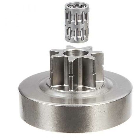 Pignon pour tronçonneuse Stihl 3/8". 7 dents. Hauteur cloche 18,8 mm