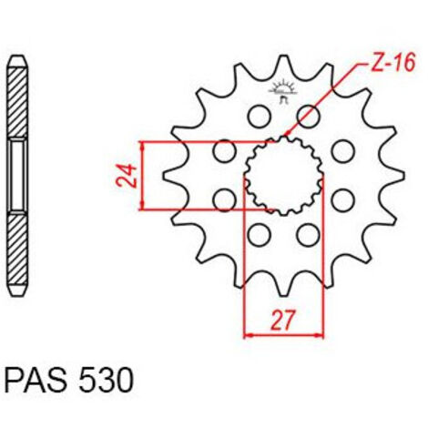 Pignon Suzuki - 530 - 17 Dents - Similaire JTF423 - Made in Germany