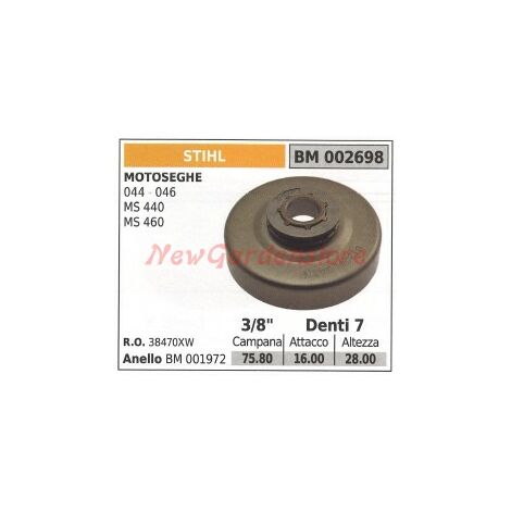 Pignone campana frizione motosega STIHL 044 046 MS440 MS46 002698 38470XW