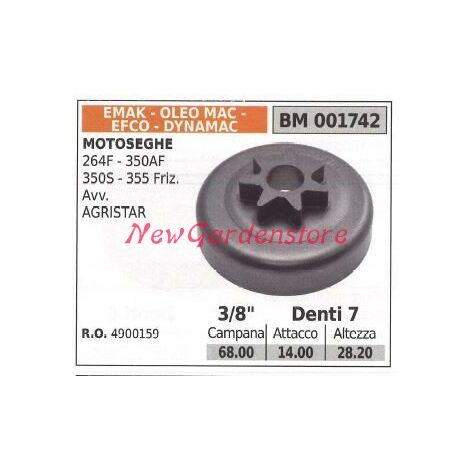 Pignone EMAK motore motosega 264F 350AF 350S 355 3/8' denti 7 001742