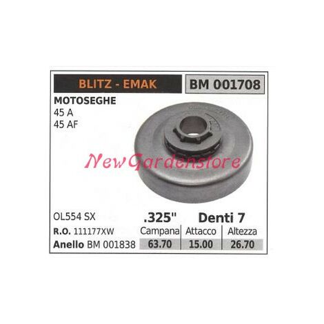 Pignone EMAK motore motosega 45A 45AF .325' denti 7 001708