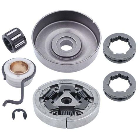 Pignone frizione motosega per MS361 MS440 MS461 MS460 044 046, pezzi di ricambio con ingranaggio a vite senza fine e clip E