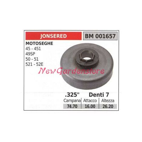 Pignone JONSERED motore motosega 45 451 49SP 50 51 521 52E .325' denti 7 001657