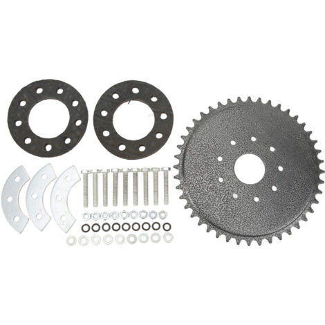 Pignone per moto, 44 denti con kit di montaggio a 9 fori, prestazioni di trasmissione migliorate per motori a benzina da 50cc, 66cc e 80cc