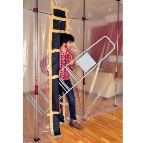 Piher – Porte magnétique anti-poussière 225cm x 31cm – Ouverture sans contact – Compatible avec linteau jusqu'à 130cm – Réutilisable