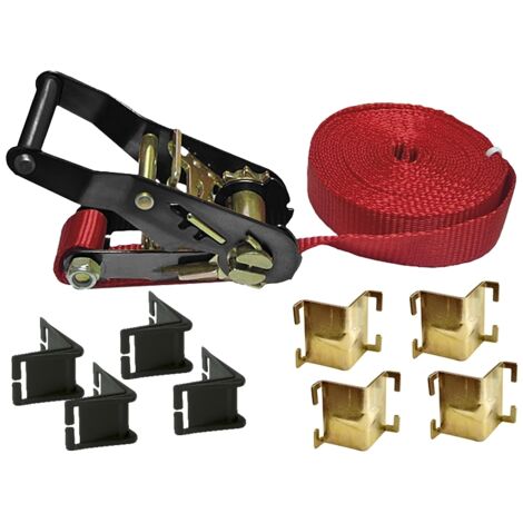 Piher – Presse à sangle à cliquet 5m – Résistance 800 kg – Angles métalliques pour serrage carré ou rectangulaire – Usage professionnel