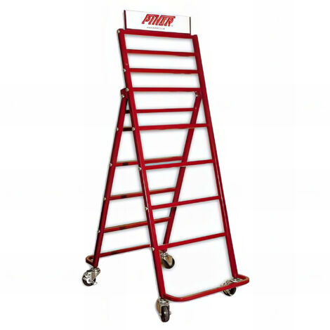 Piher – Support de serre-joints à roulettes en métal – Structure métallique rigide – Charge importante – Dimensions Ht.152 x l.54 x P.cm